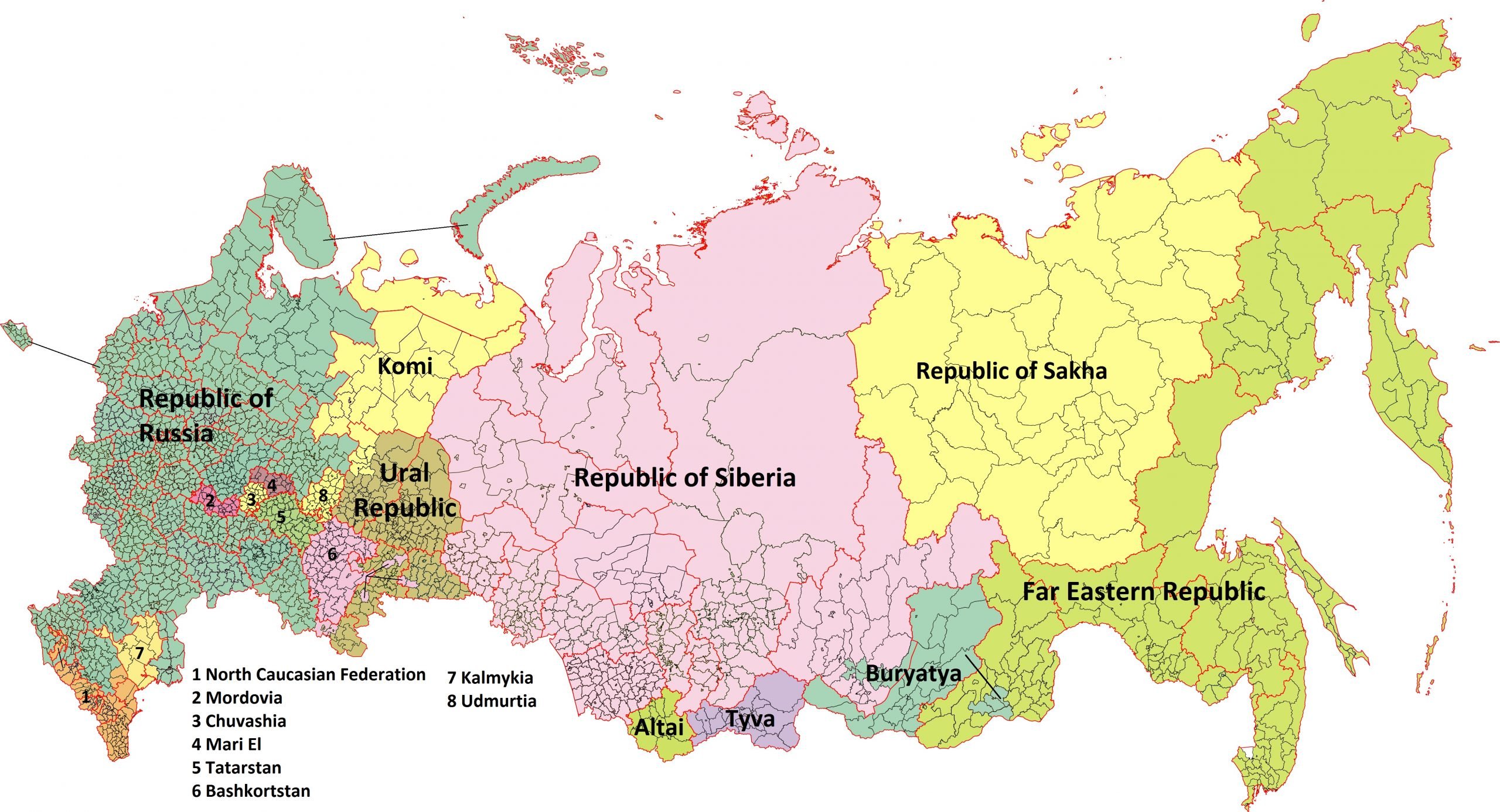 Scenariusz rozpadu państwa Putina. Etniczna Rosja podzielona na 17 republik ➤ Buzzday.info