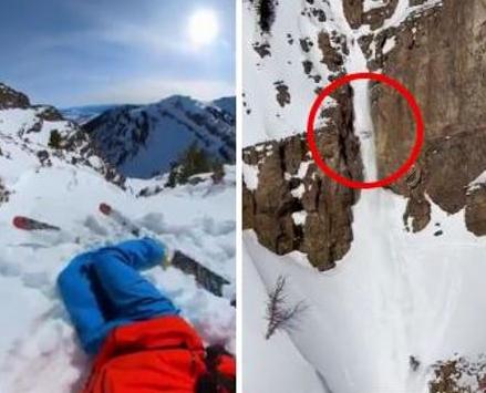 Come si finisce dentro una valanga: il video incredibile dello scialpinista ➤ Buzzday.info