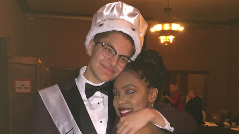 The high school chooses a boy to be the prom king for the first time.