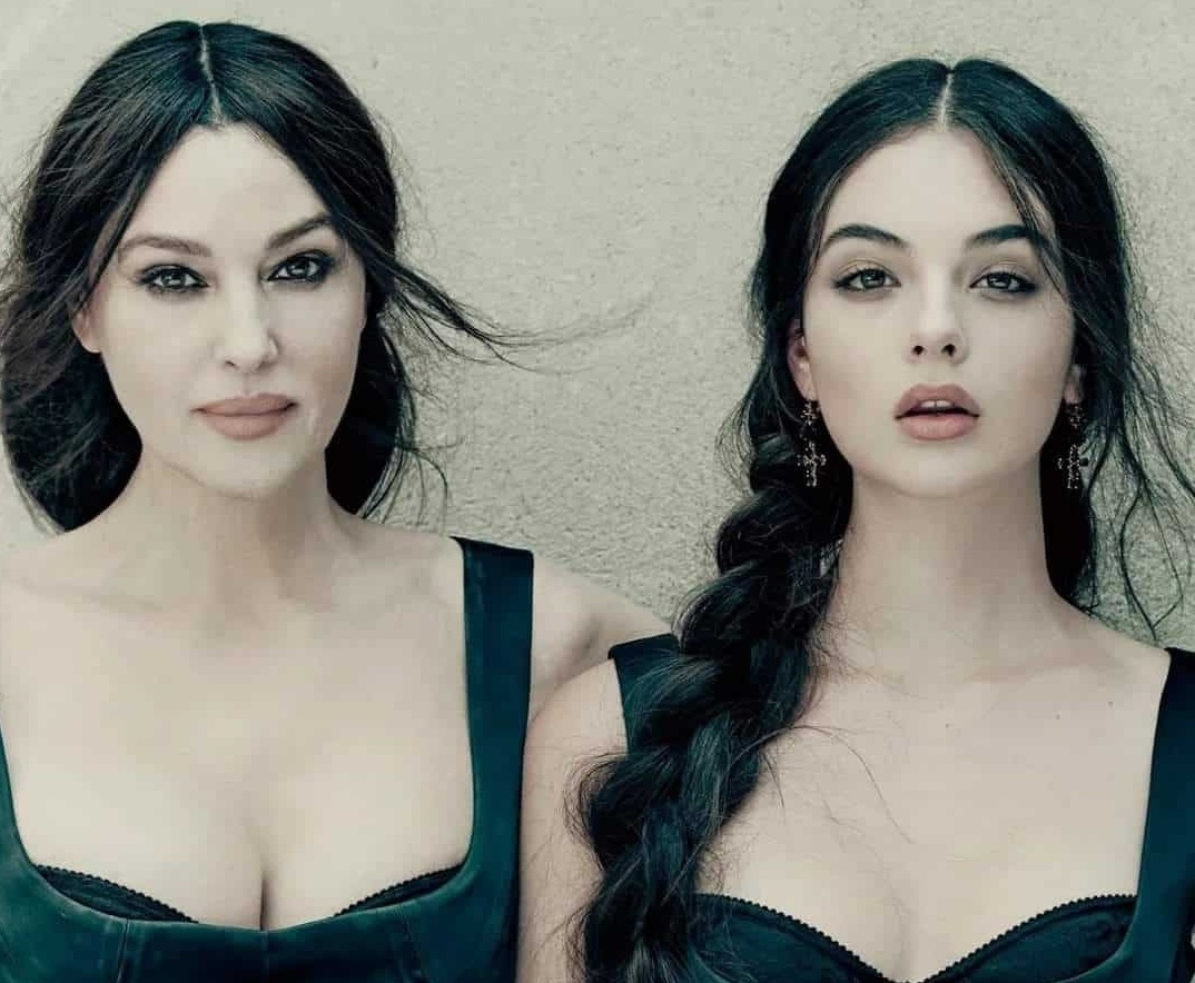 Looking like Monica Bellucci’s daughter, 18-year-old Deva Cassel, wearing a black lace dress, is seen filming a commercial in Rome ➤ Buzzday.info