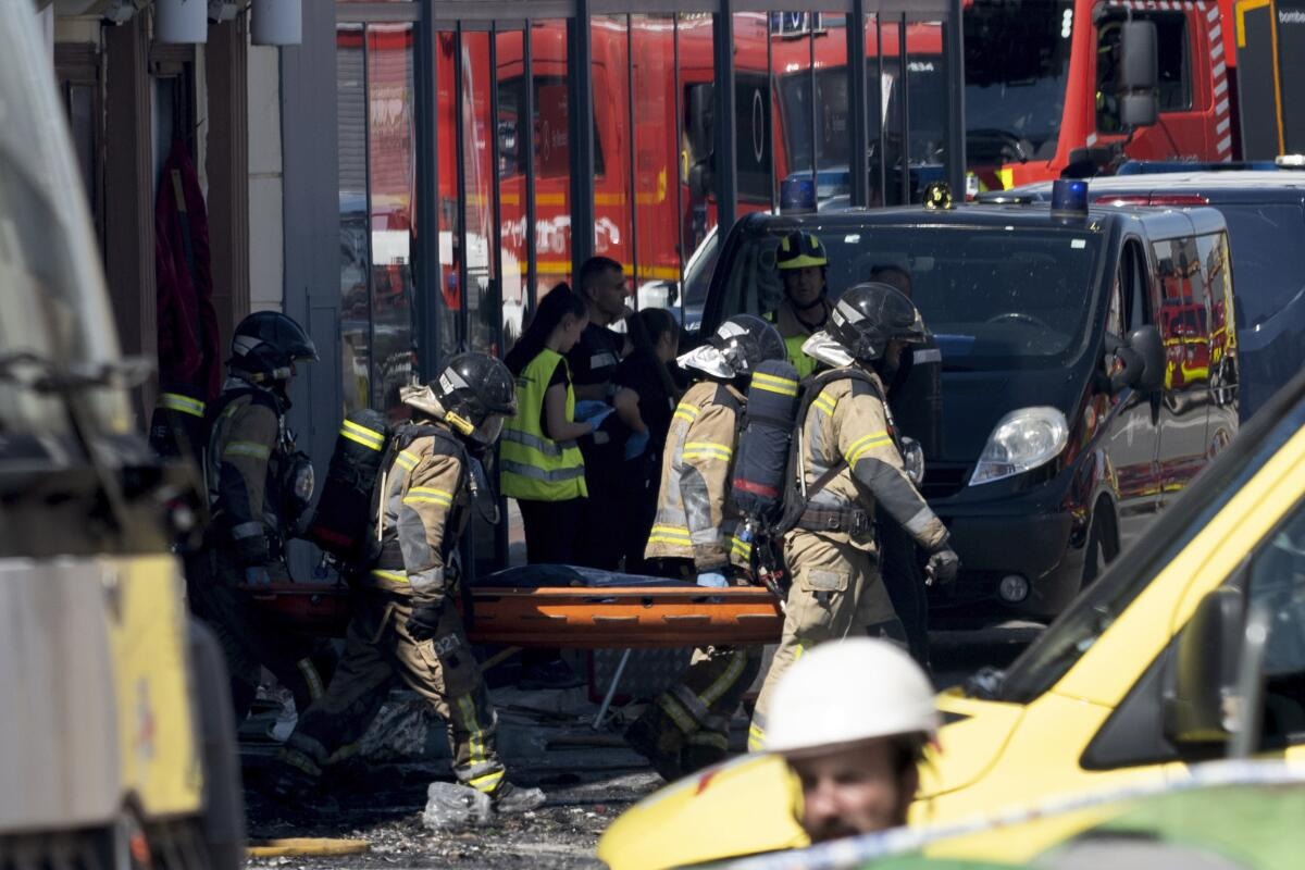 Video: Seven people have been killed in a fire that broke out in a nightclub in Spain