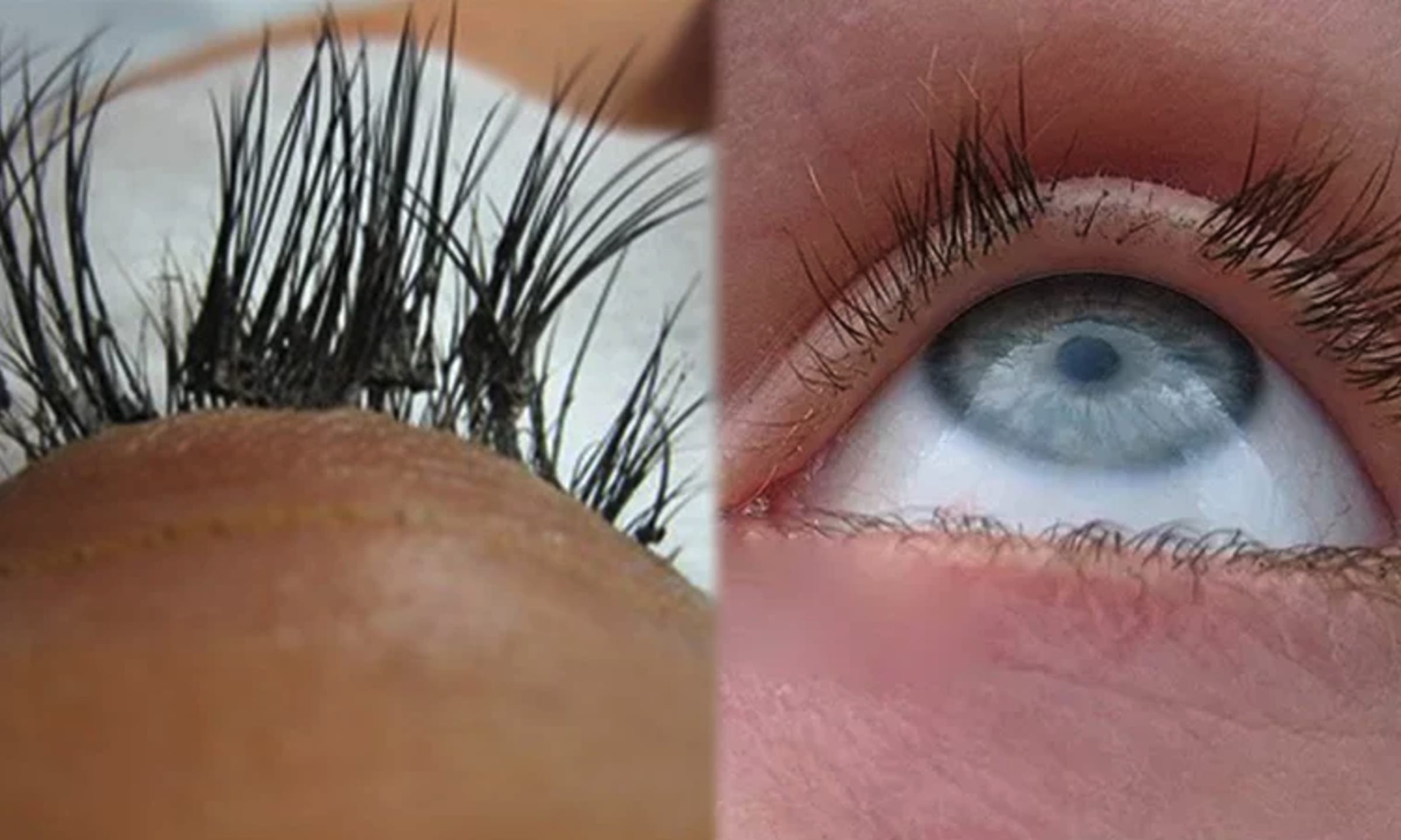 The scary story of false eyelashes