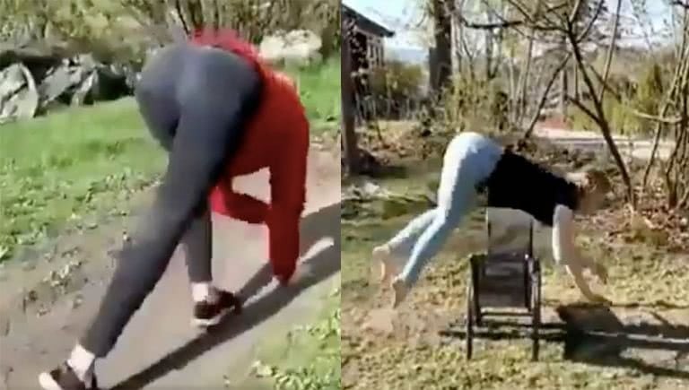 This video of a woman running and jumping like a horse is all that matters ➤ Buzzday.info