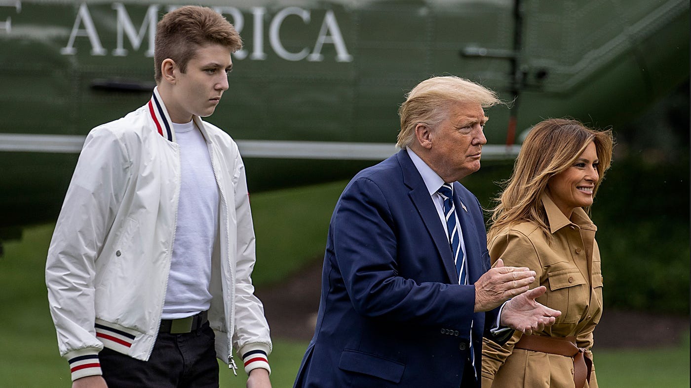 Barron Trump is ready to step into the spotlight