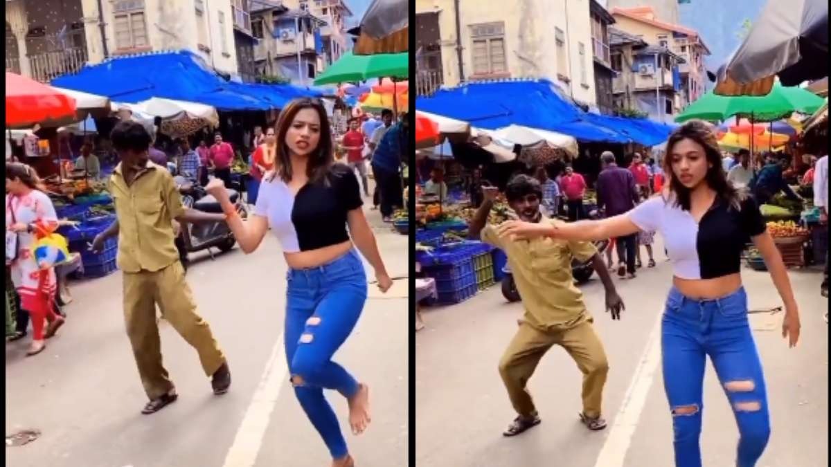 Viral video: Young girl dances to Sushmita Sen’s Dilbar song on the street, autorickshaw driver joins her – WATCH