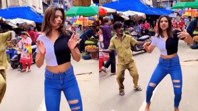 Viral video: Young girl dances to Sushmita Sen’s Dilbar song on the street, autorickshaw driver joins her – WATCH