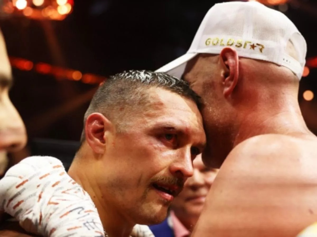 What Tyson Fury said to Oleksandr Usyk after title fight defeat revealed