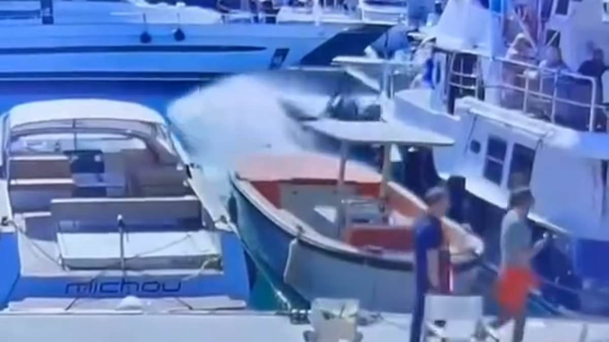 See the most expensive crash: Speedboat smashes into superyacht
