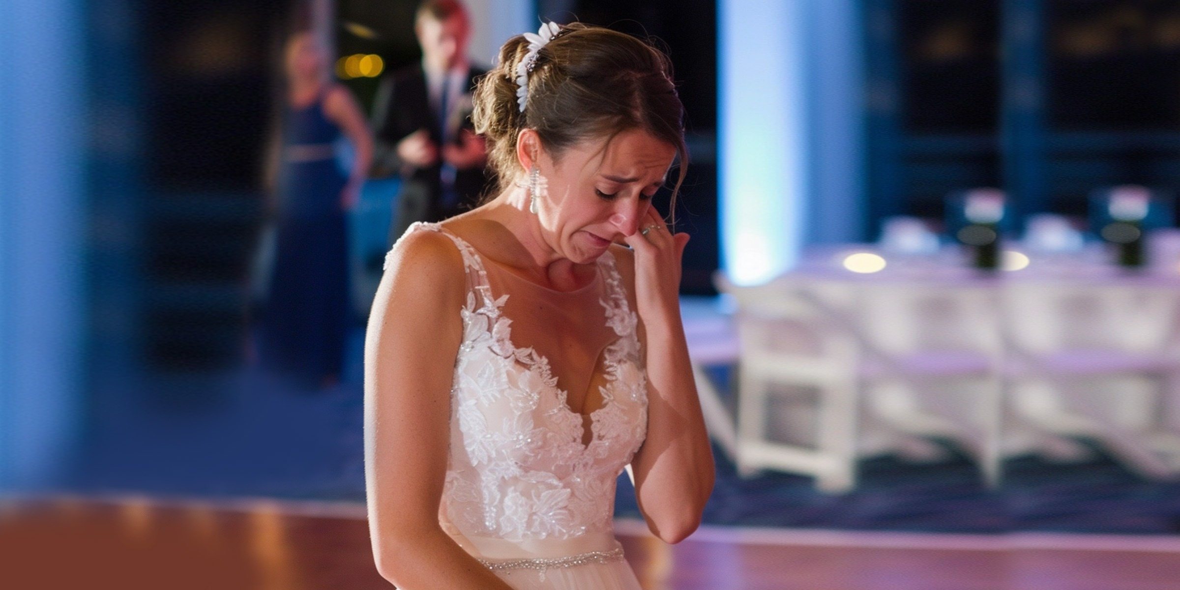 Homeless boy shows up at a wedding. Bride bursts into tears when he takes the mic and says this