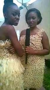 Young Ladies Made Dress From Used Condoms (Photo)