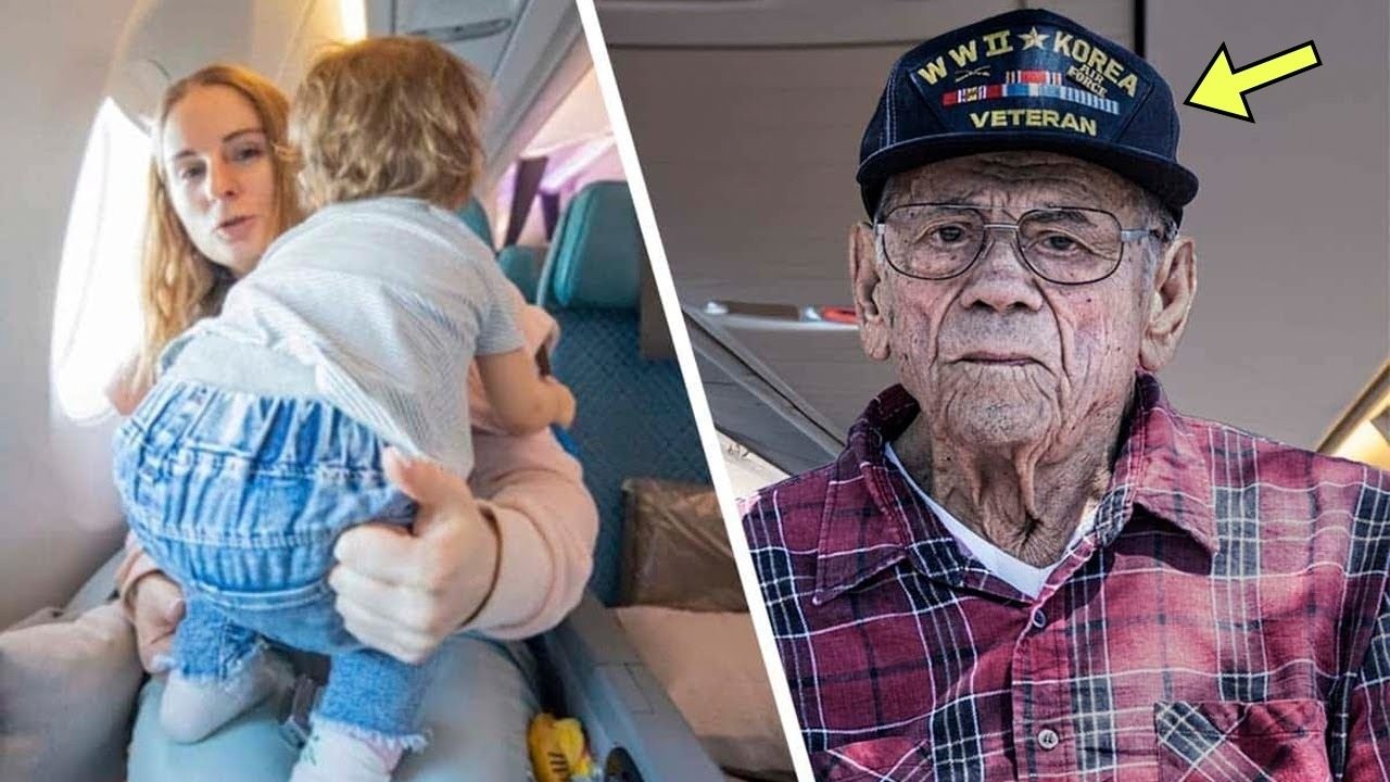 Mother Gives Up Plane Seat For Veteran, Turns Pale When She Realizes Who He Is ➤ Buzzday.info