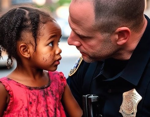 Officer Is Approached By Orphan – Then She Says 3 Words That Have Him Call For Backup