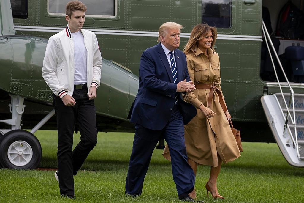 Melania Trump explains why 18-year-old Barron, who she calls a “grown young man,” can’t be “a normal student” at college