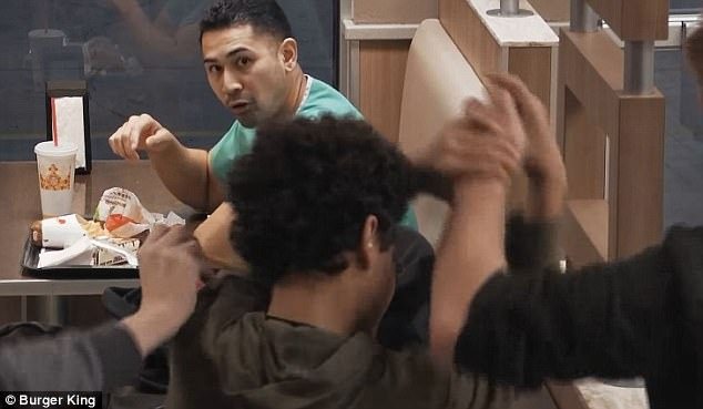 A boy is bullied at Burger King. He doesn’t know what the next person will do