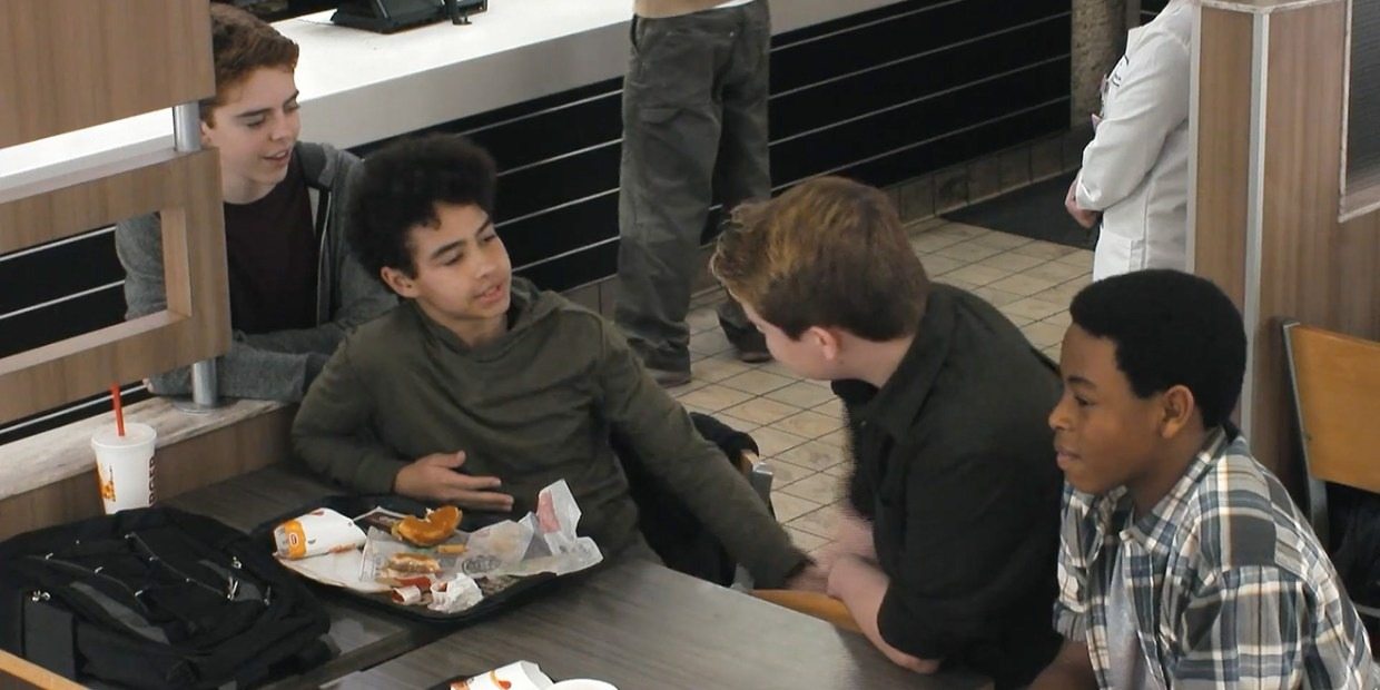 A boy is bullied at Burger King. He doesn’t know what the next person will do