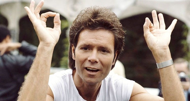 Cliff Richard and his new wife, who you will easily recognize