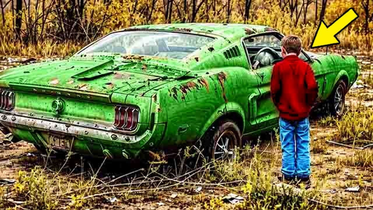 Man Finds Abandoned Mustang in the Forest. Then He finds this inside ➤ Buzzday.info