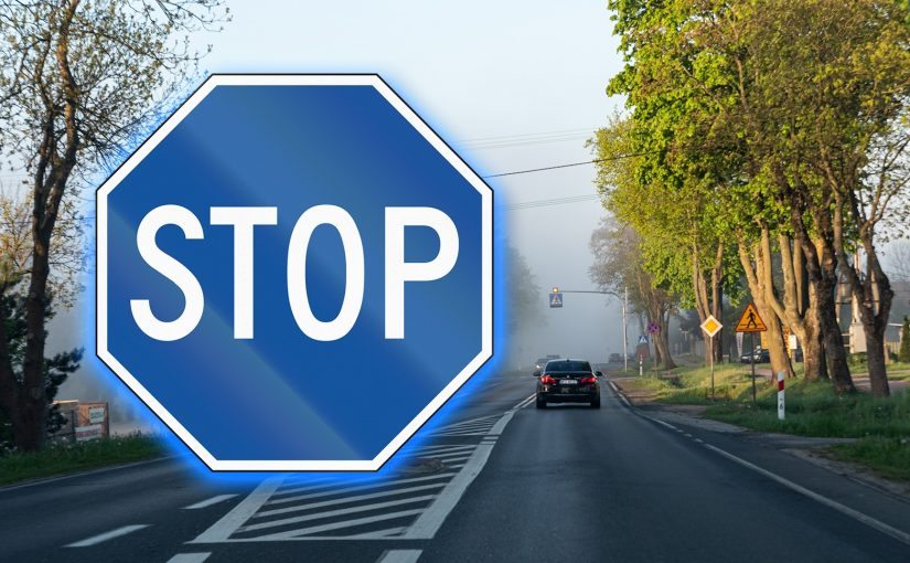 Niebieski znak STOP jest niesamowity. Większość ludzi nie wie, co on oznacza ➤ Buzzday.info