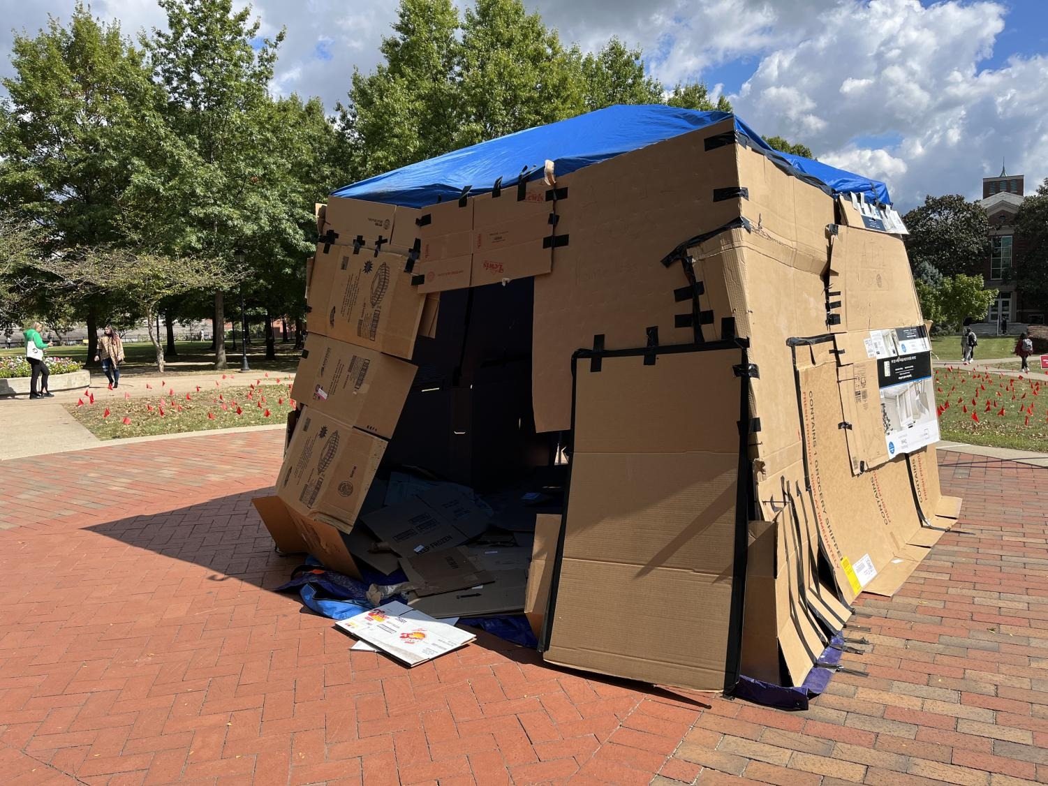 This young woman lives in a cardboard house – don’t judge her until you see inside