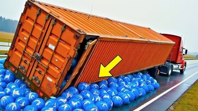 Ciężarówka gubi ładunek na autostradzie, a potem kierowca uświadamia sobie, co się stało… ➤ Buzzday.info