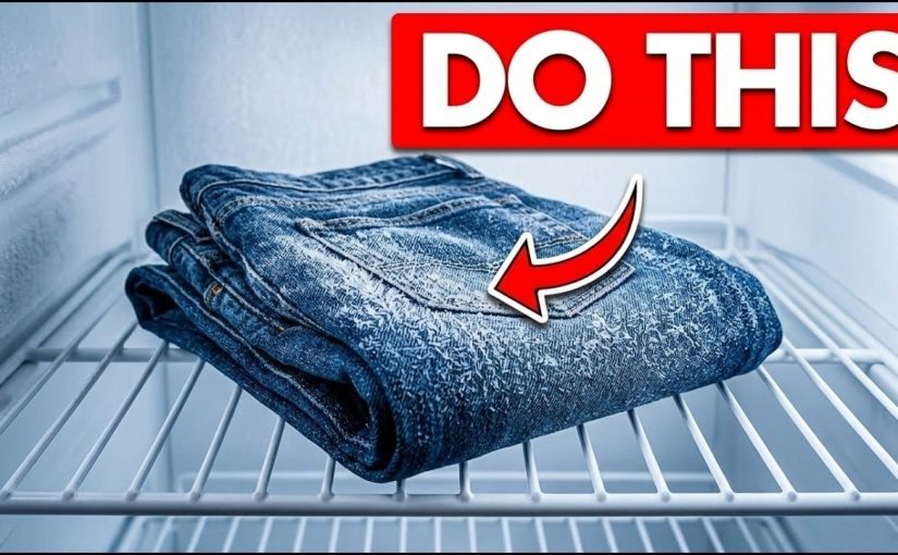 She puts a pair of jeans in the freezer overnight: see what happens the next morning ➤ Buzzday.info