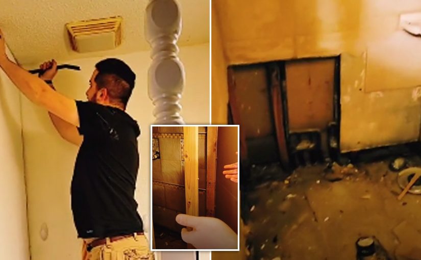 Uderzył w ścianę łazienki – to, co odkrył w środku, doprowadziło do wezwania policji ➤ Buzzday.info