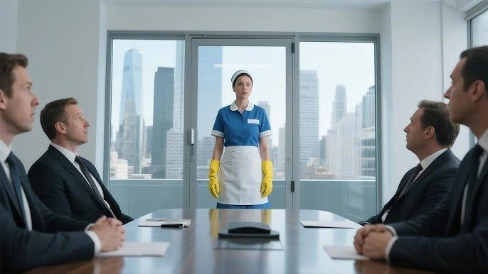 They thought I was just a cleaning lady. The truth came as a complete surprise to them