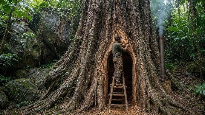 A man entered a giant tree and discovered a secret that forever changed his outlook on life