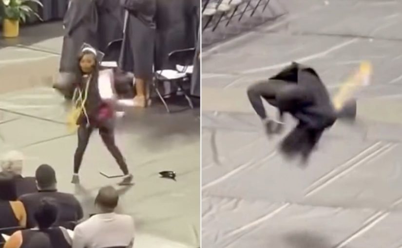 A graduate put on a dance show right on stage after receiving her diploma—the video has gone viral ➤ Buzzday.info