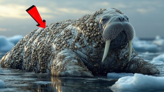 Myślał, że jest sam na lodzie, dopóki nie pojawił się gigantyczny mors ➤ Buzzday.info