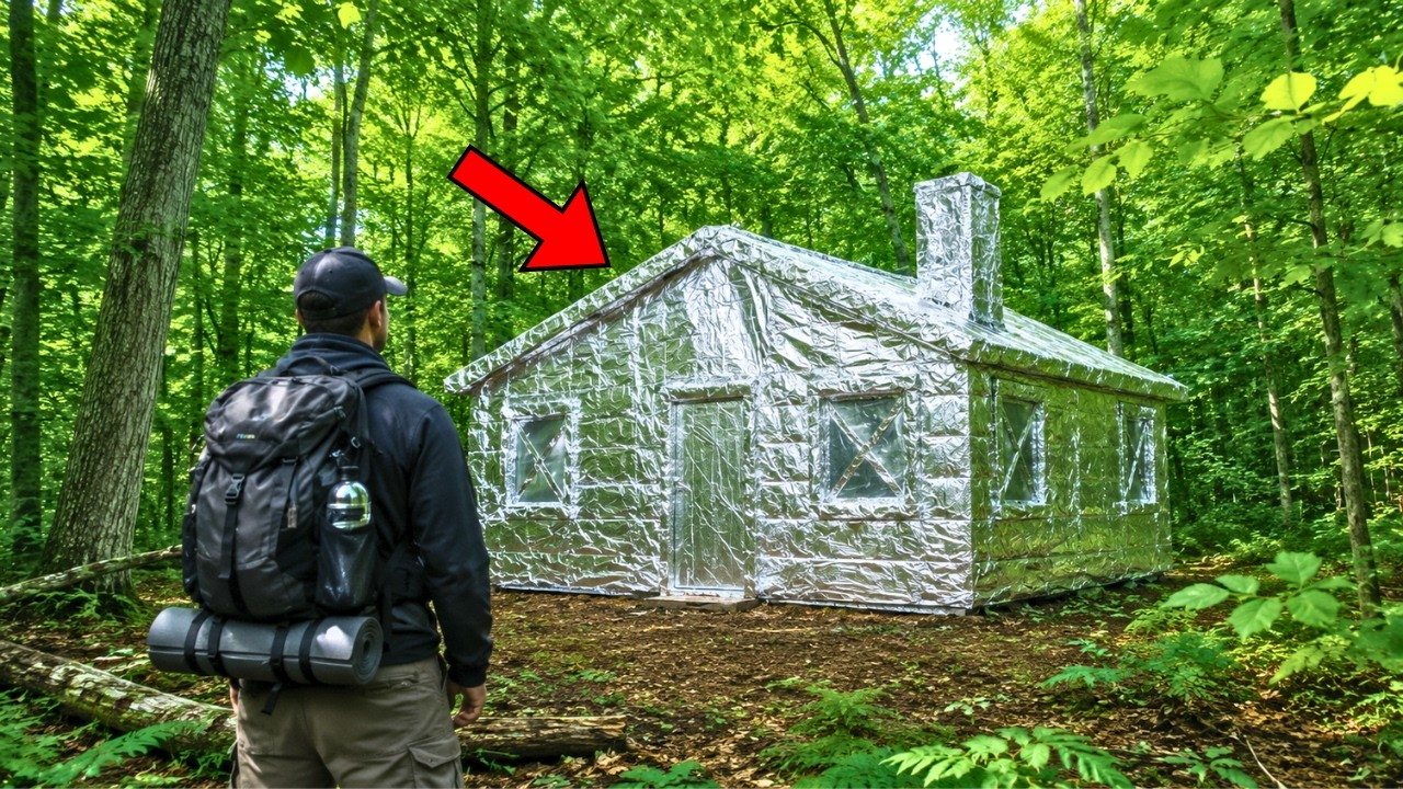 Hikers in the Appalachians discovered a strange cabin, completely covered in aluminum foil ➤ Buzzday.info