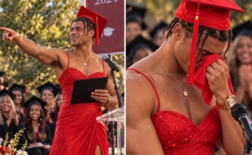 Why Ethan showed up to graduation in a red dress—and the story behind it ➤ Buzzday.info