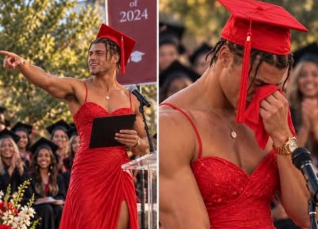 Why Ethan showed up to graduation in a red dress—and the story behind it ➤ Buzzday.info