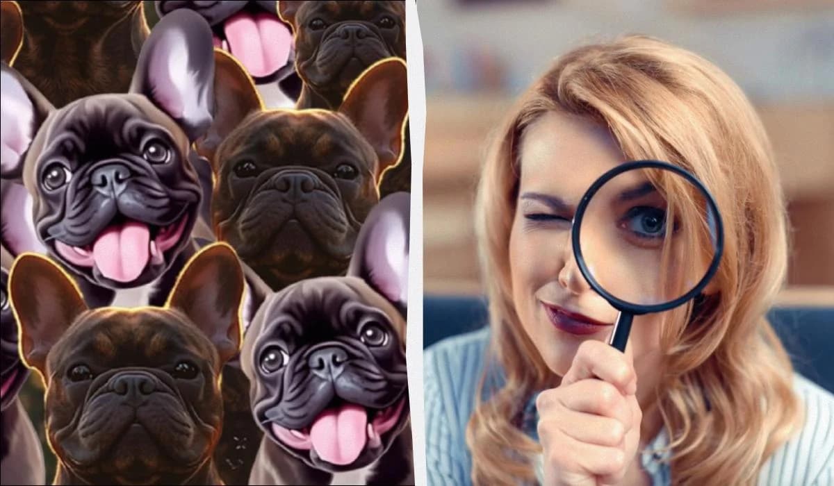 You’re a genius if you find the cat among the dogs – a test of your attentiveness! ➤ Buzzday.info