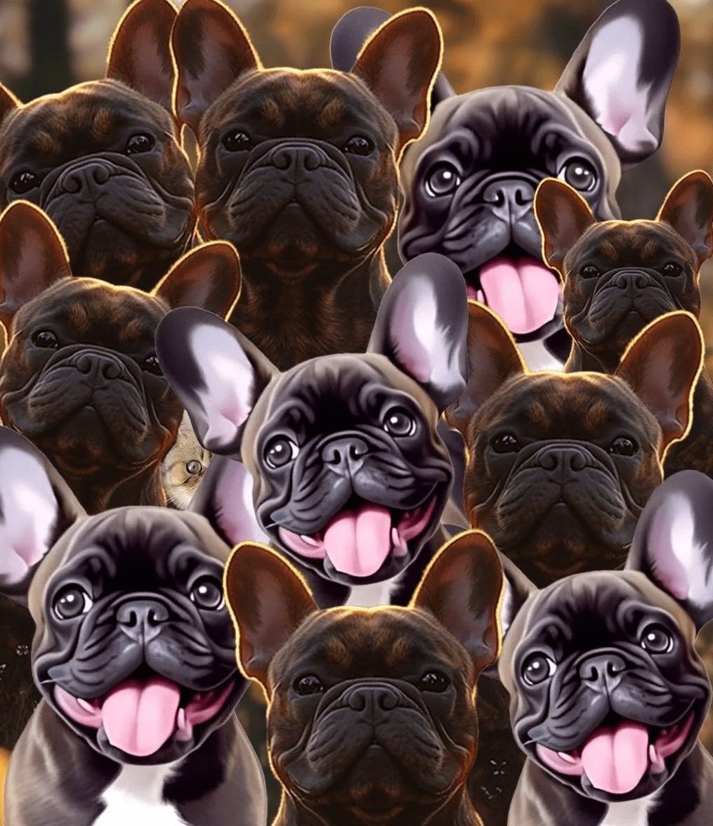 You’re a genius if you find the cat among the dogs – a test of your attentiveness!