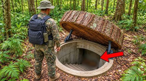 Un soldat descoperă o trapă secretă într-un ciot de copac… și pălește când vede ce se află înăuntru ➤ Buzzday.info