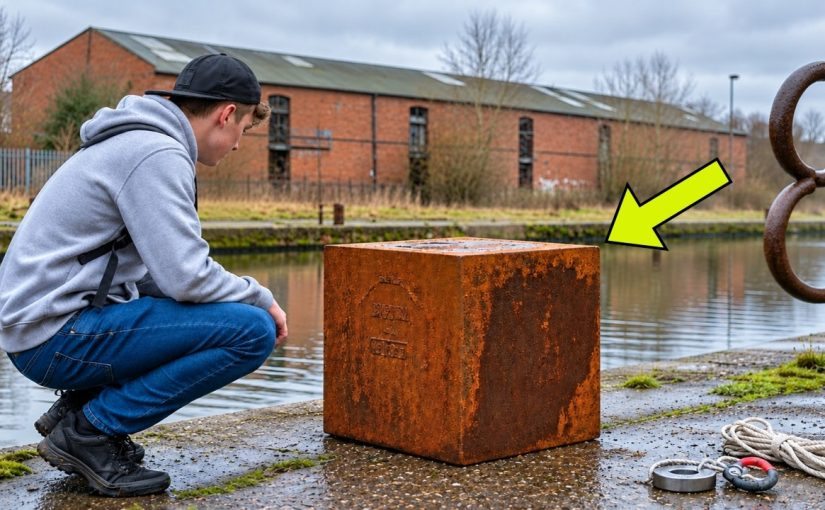 Man Found Rusted Cube in Canal, Officers Freeze When They See What’s Inside! ➤ Buzzday.info