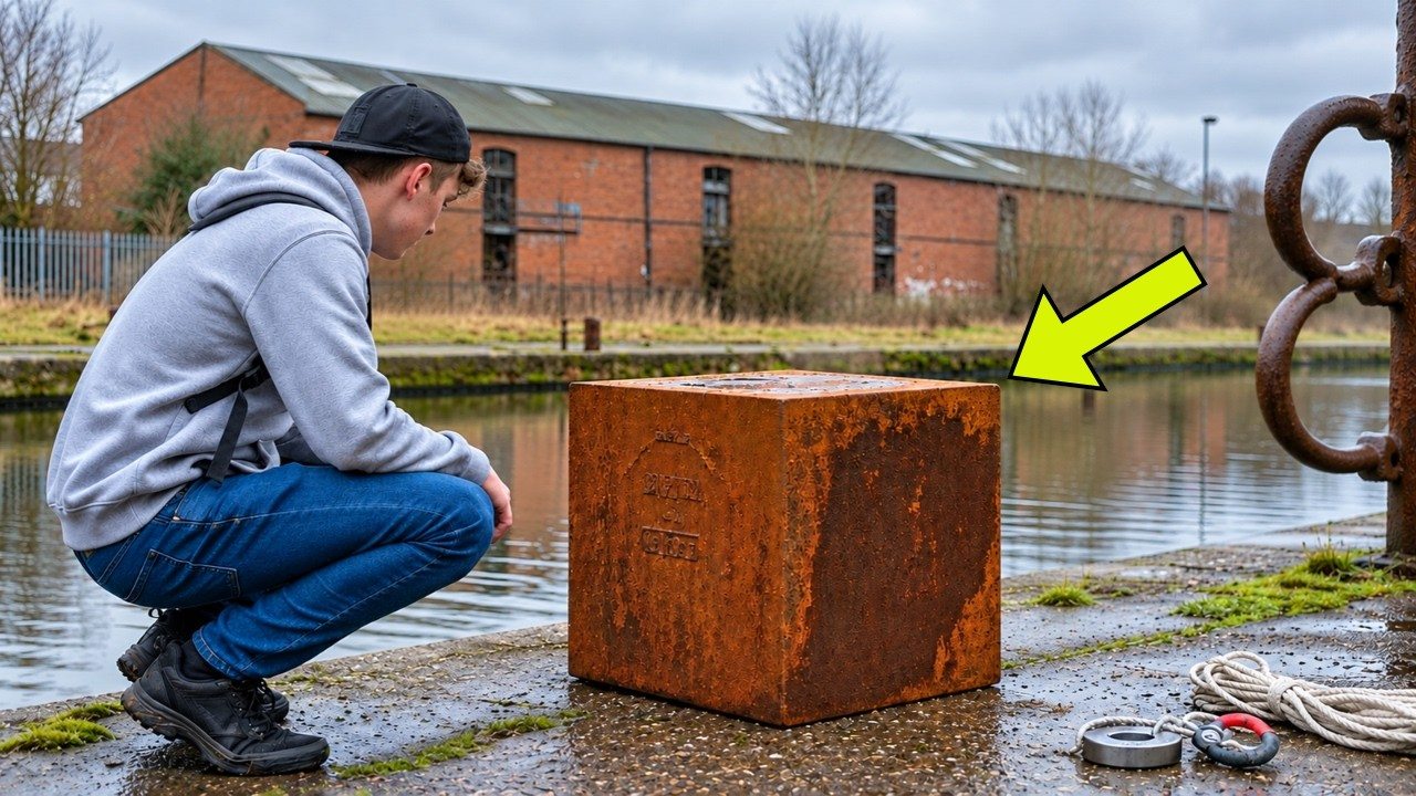 Man Found Rusted Cube in Canal, Officers Freeze When They See What’s Inside! ➤ Buzzday.info