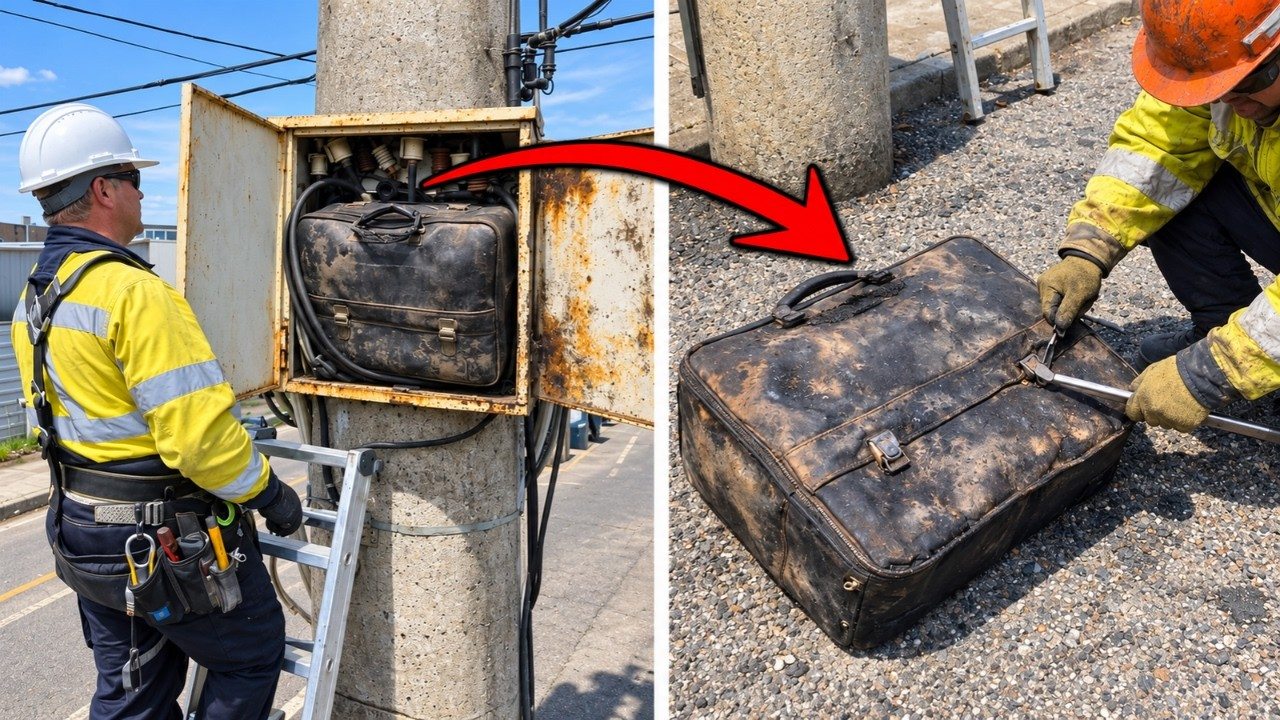 Electrician Finds Suitcase Stuffed Inside a Transformer—Opens It and Calls 911! ➤ Buzzday.info