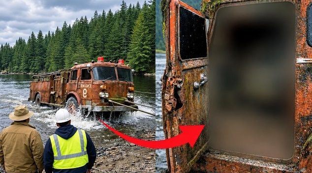 Fire Truck Found in Lake, Officers Freeze When They See What’s Inside ➤ Buzzday.info